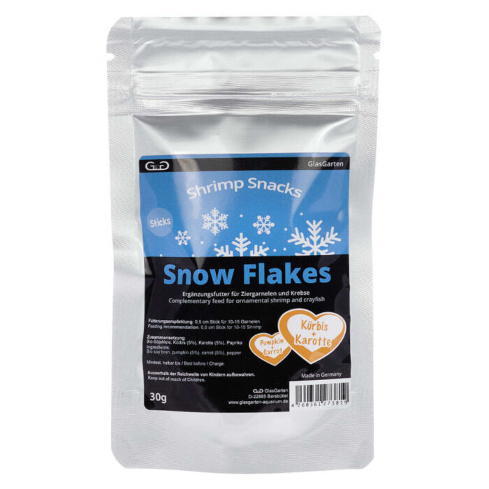 Shrimp Snacks Snow Flakes-Kuerbis-Karotte